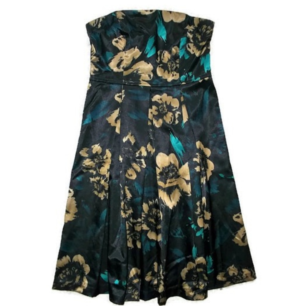 GUESS Black/Real/Gold Dress-Sz 1 - Picture 1 of 3